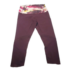 Lululemon Burgundy Crop Capri Leggings Sz 6